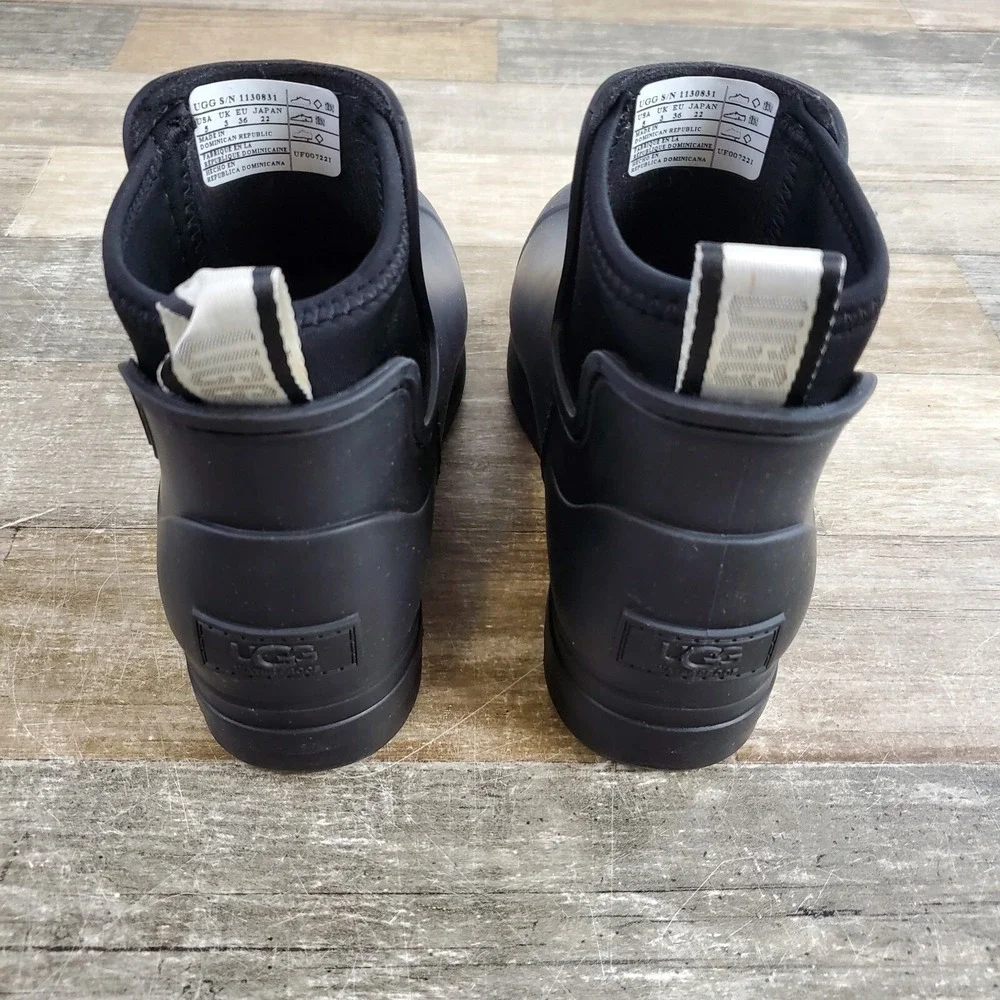 UGG Womens Droplet‎ Boots Womens Sz 5 Rainboots Ankle Rain Boot 1130831 NEW NWOB